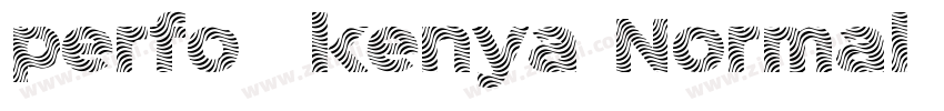 perfo_kenya Normal字体转换